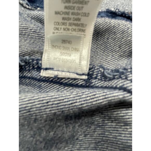 Garnet Hill Kids Jean Jacket with Embroidered Flowers Size Large - Picture 16 of 16